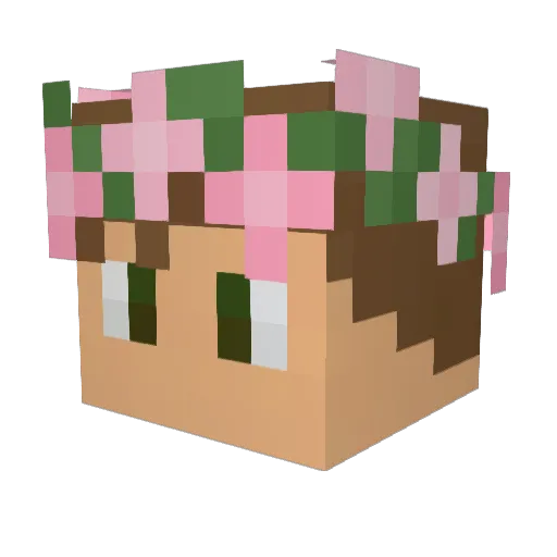 jocoserious Minecraft avatar head, 3D render