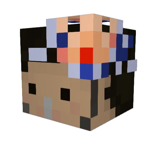 jocovich Minecraft avatar head, 3D render