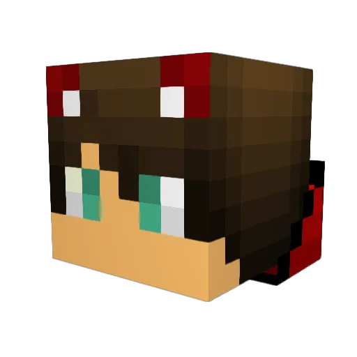 jodemi Minecraft avatar head, 3D render