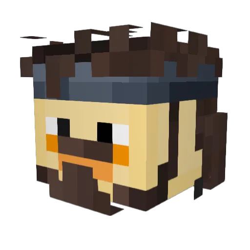 jodeo Minecraft avatar head, 3D render