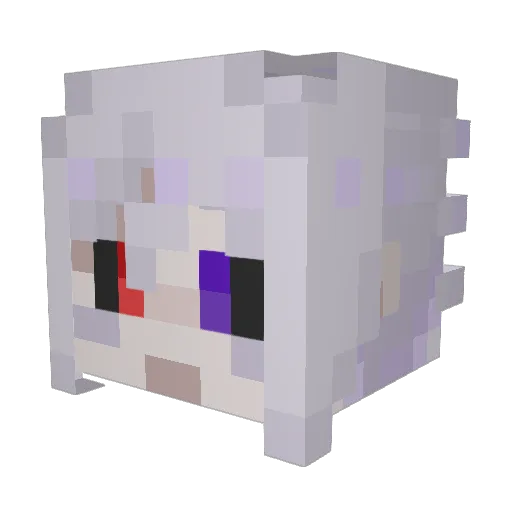 jodieVAMP Minecraft avatar head, 3D render