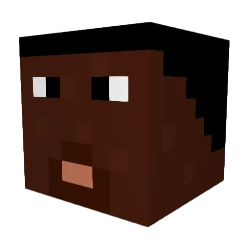 jodomar Minecraft avatar head, 3D render