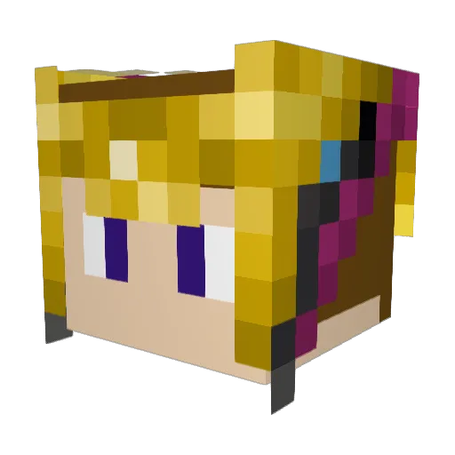 joe_URMOM Minecraft avatar head, 3D render