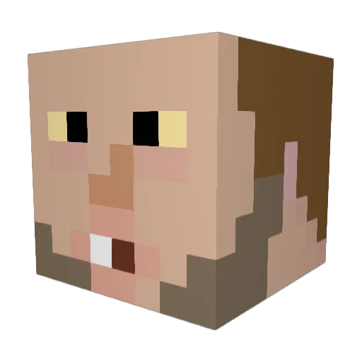joe_elbow_balls Minecraft avatar head, 3D render