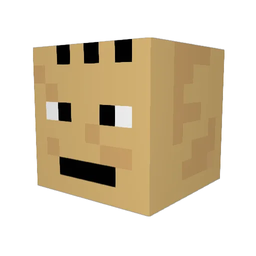 joe_kool Minecraft avatar head, 3D render