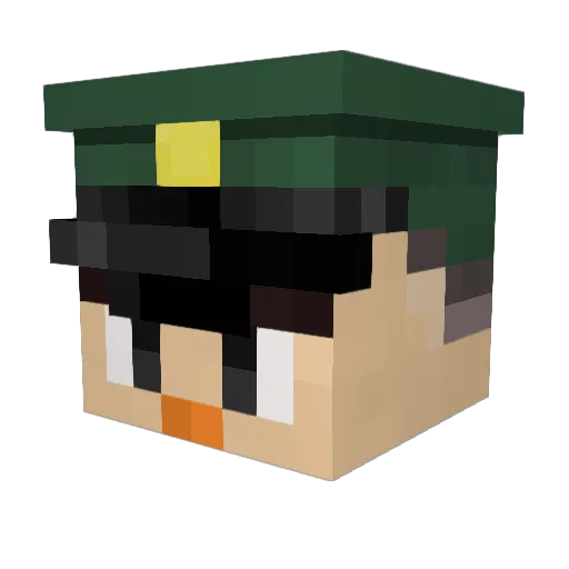 joe_maeng Minecraft avatar head, 3D render