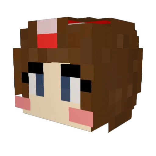 joeani Minecraft avatar head, 3D render