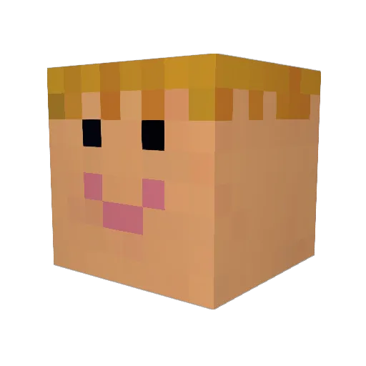 joeathon Minecraft avatar head, 3D render