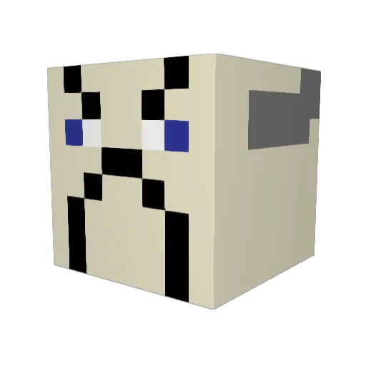 joeberto Minecraft avatar head, 3D render