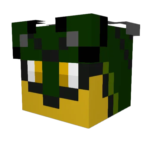 joebidem Minecraft avatar head, 3D render