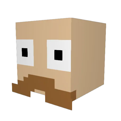 joebob3000 Minecraft avatar head, 3D render