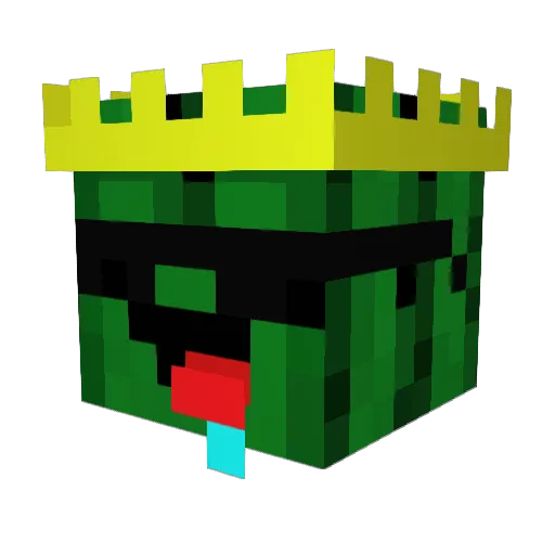 joebrol Minecraft avatar head, 3D render