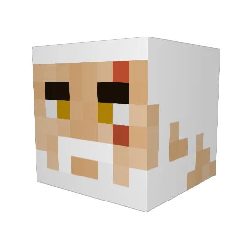 joebumps Minecraft avatar head, 3D render