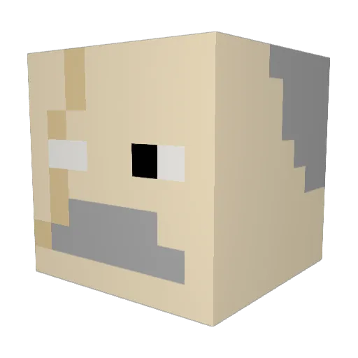 joegosling01 Minecraft avatar head, 3D render