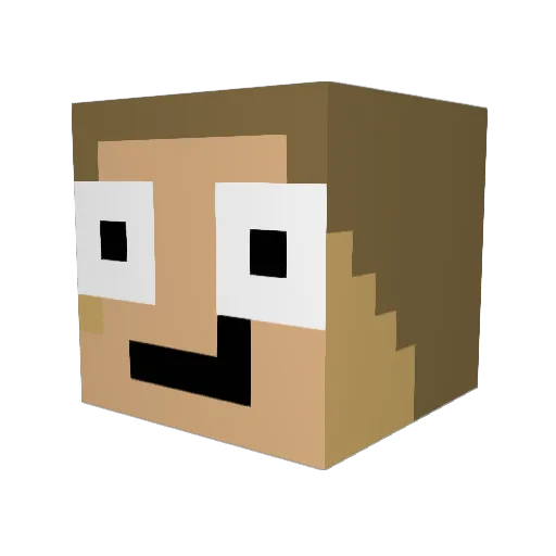 joeji23 Minecraft avatar head, 3D render