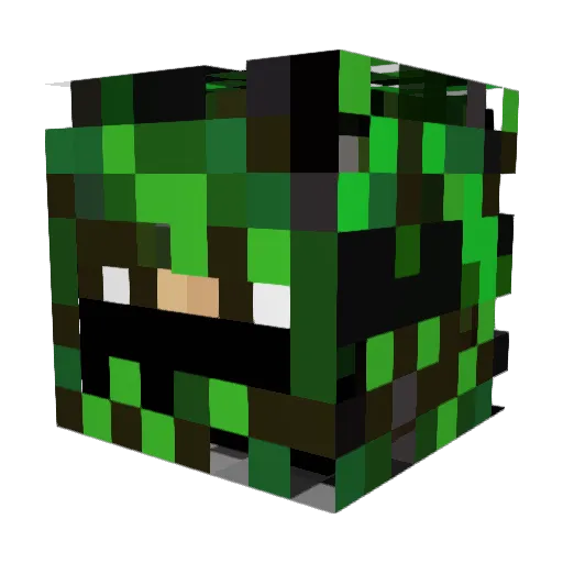 joel509 Minecraft avatar head, 3D render