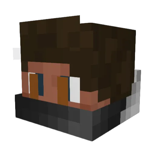 joel80741 Minecraft avatar head, 3D render