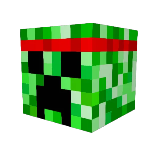joel_1 Minecraft avatar head, 3D render