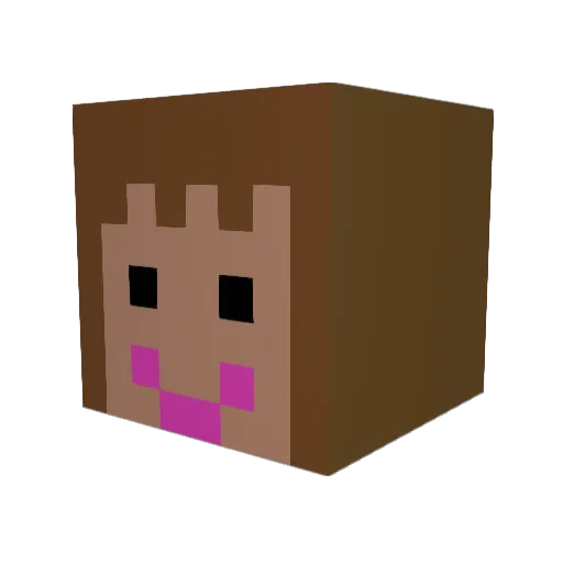 joelbrunin Minecraft avatar head, 3D render