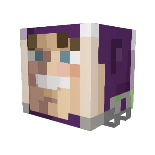 joeldtx Minecraft avatar head, 3D render
