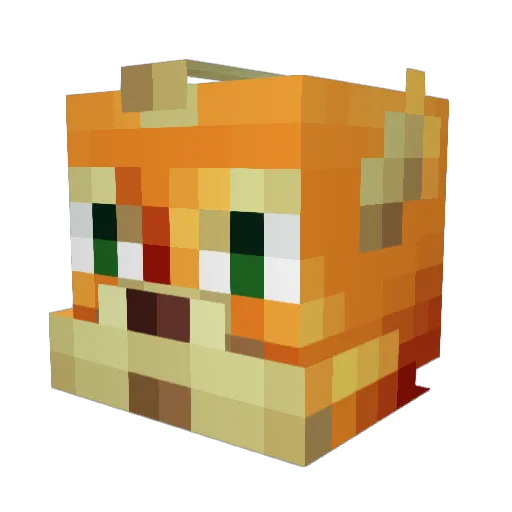 joelgard Minecraft avatar head, 3D render