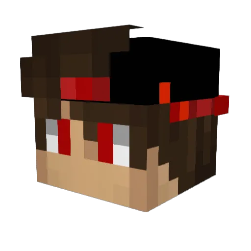 joelleistner Minecraft avatar head, 3D render