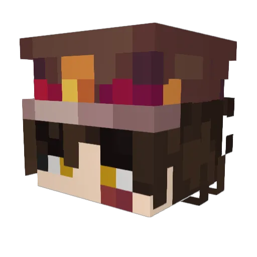 joelmonlive Minecraft avatar head, 3D render