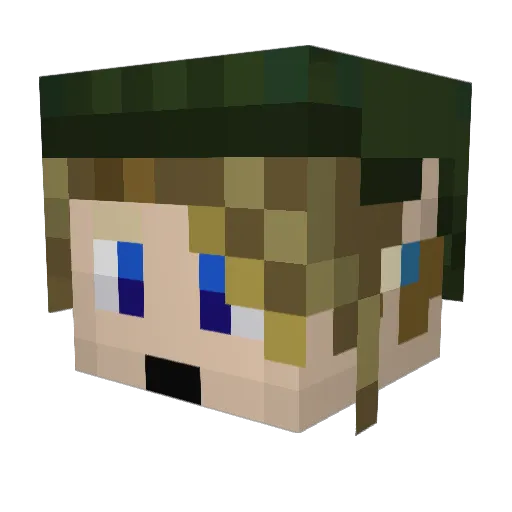 joeltoro Minecraft avatar head, 3D render