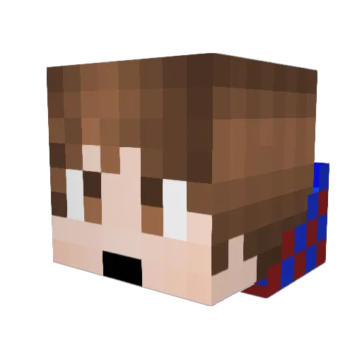 joelzacknick Minecraft avatar head, 3D render