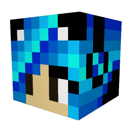 joeng Minecraft avatar head, 3D render