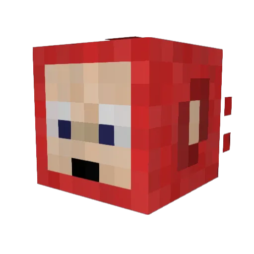 joenoe Minecraft avatar head, 3D render