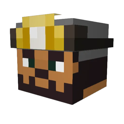 joepiller Minecraft avatar head, 3D render