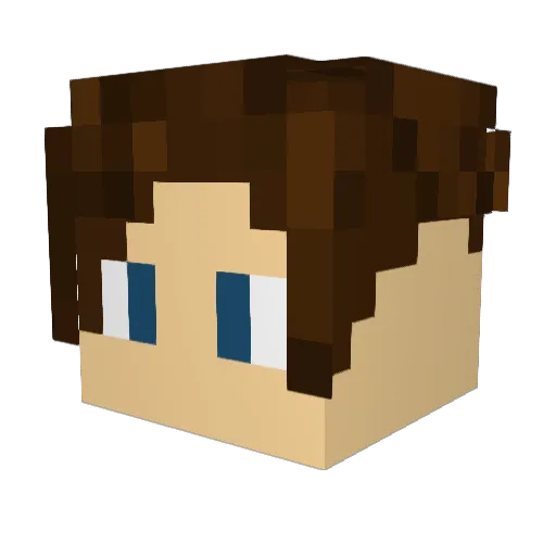 joeqboo Minecraft avatar head, 3D render