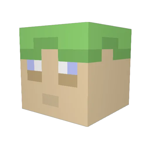 joergen88 Minecraft avatar head, 3D render