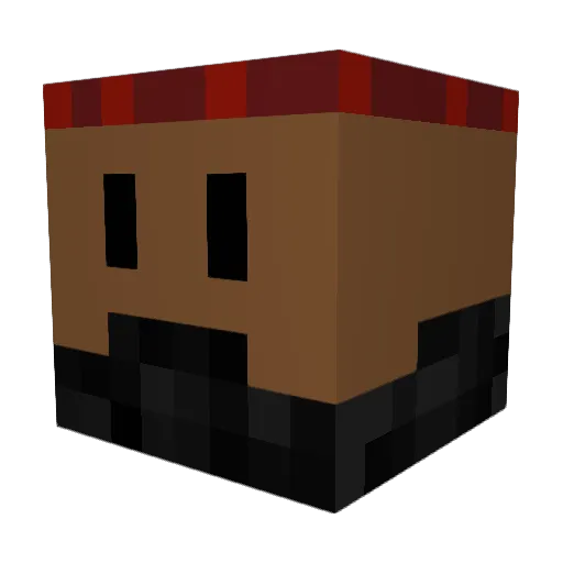 joerotunda Minecraft avatar head, 3D render