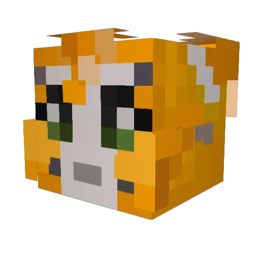 joesilver1 Minecraft avatar head, 3D render