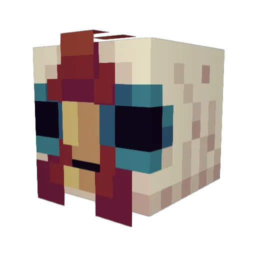 joest8r Minecraft avatar head, 3D render