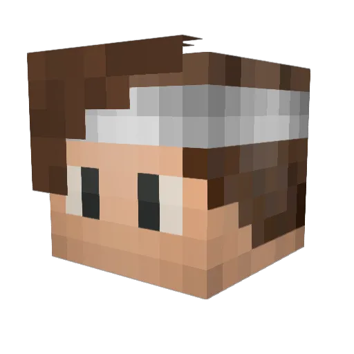 joesweeney Minecraft avatar head, 3D render