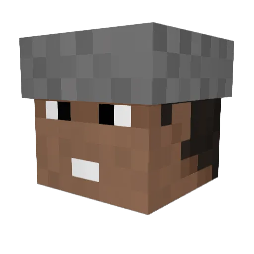 joetheory Minecraft avatar head, 3D render