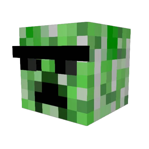 joewu1007 Minecraft avatar head, 3D render