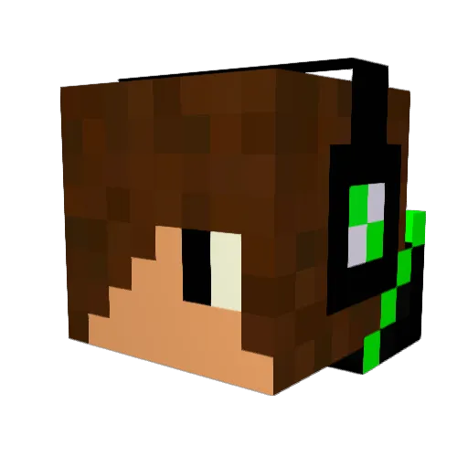 joeyashton Minecraft avatar head, 3D render