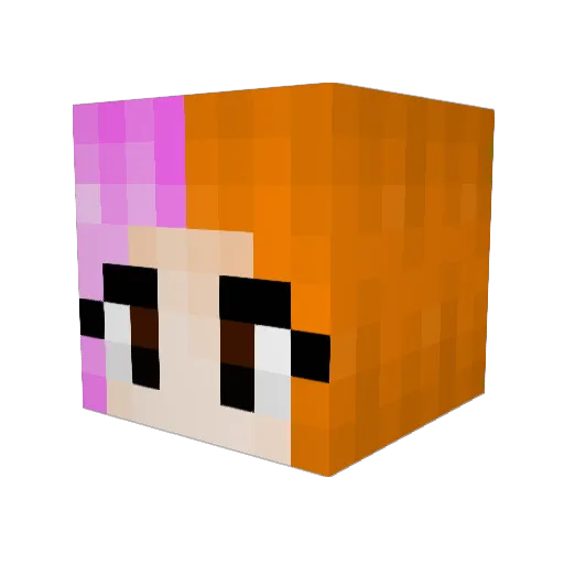 joeylaz Minecraft avatar head, 3D render