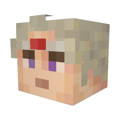 joeyok Minecraft avatar head, 3D render