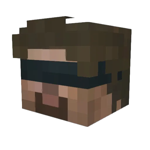 joeyware Minecraft avatar head, 3D render