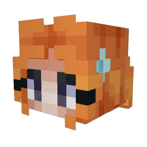 joezellama Minecraft avatar head, 3D render