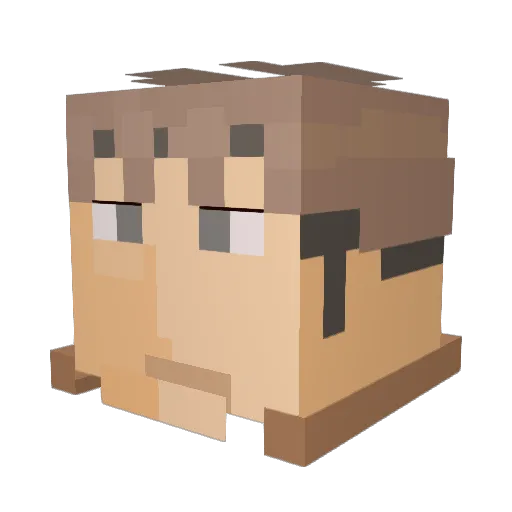 joffi14 Minecraft avatar head, 3D render