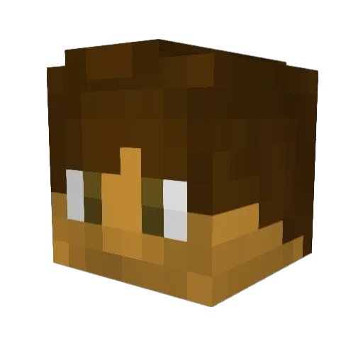 jogaboladeg Minecraft avatar head, 3D render