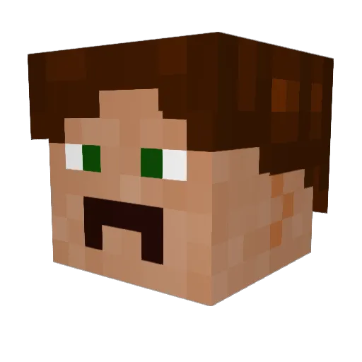 jogges Minecraft avatar head, 3D render