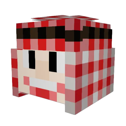 joh528 Minecraft avatar head, 3D render