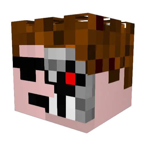 johan_s_90 Minecraft avatar head, 3D render